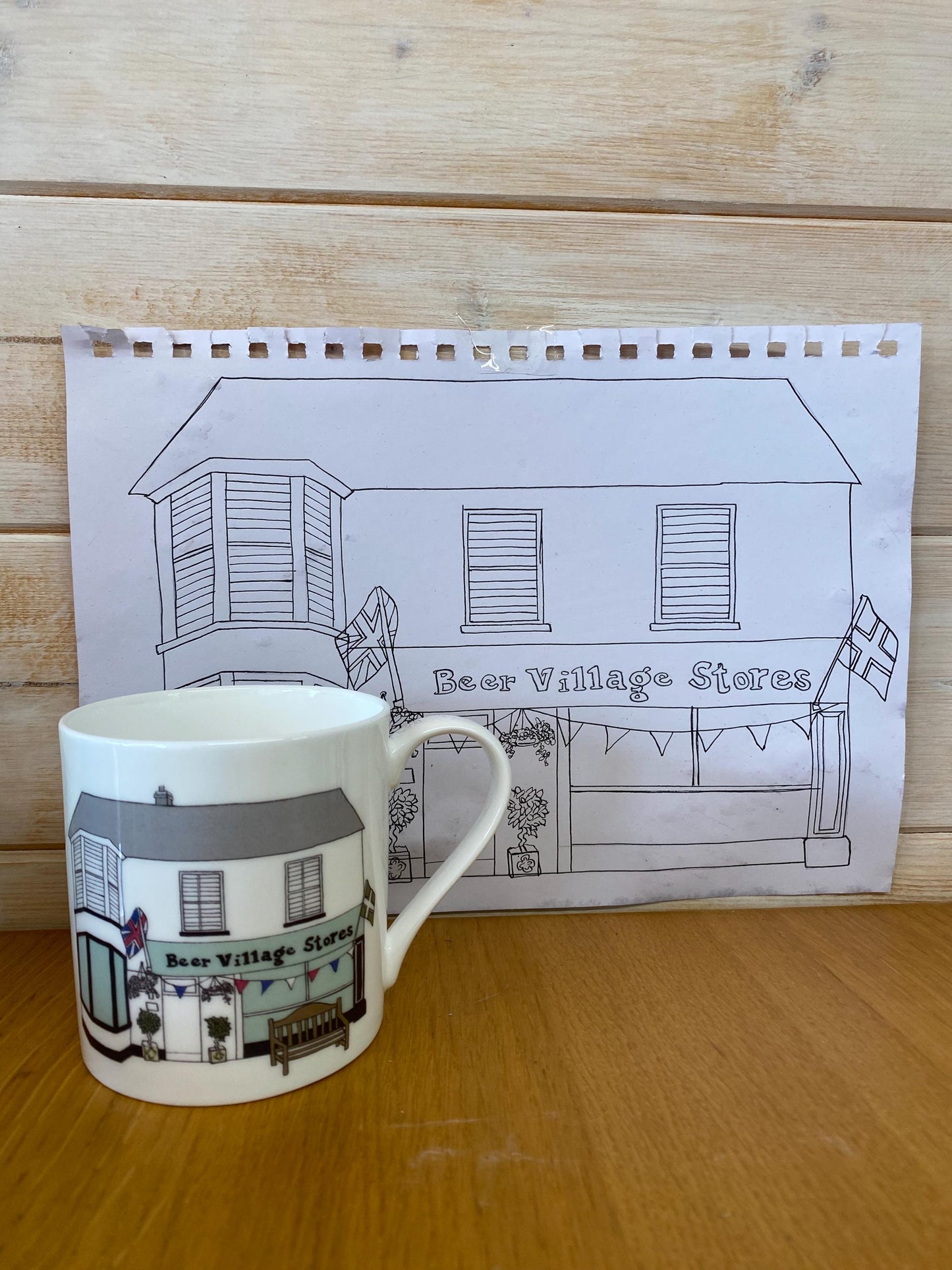Bespoke Hand-Illustrated Fine Bone China Mug Set (Set of 10)