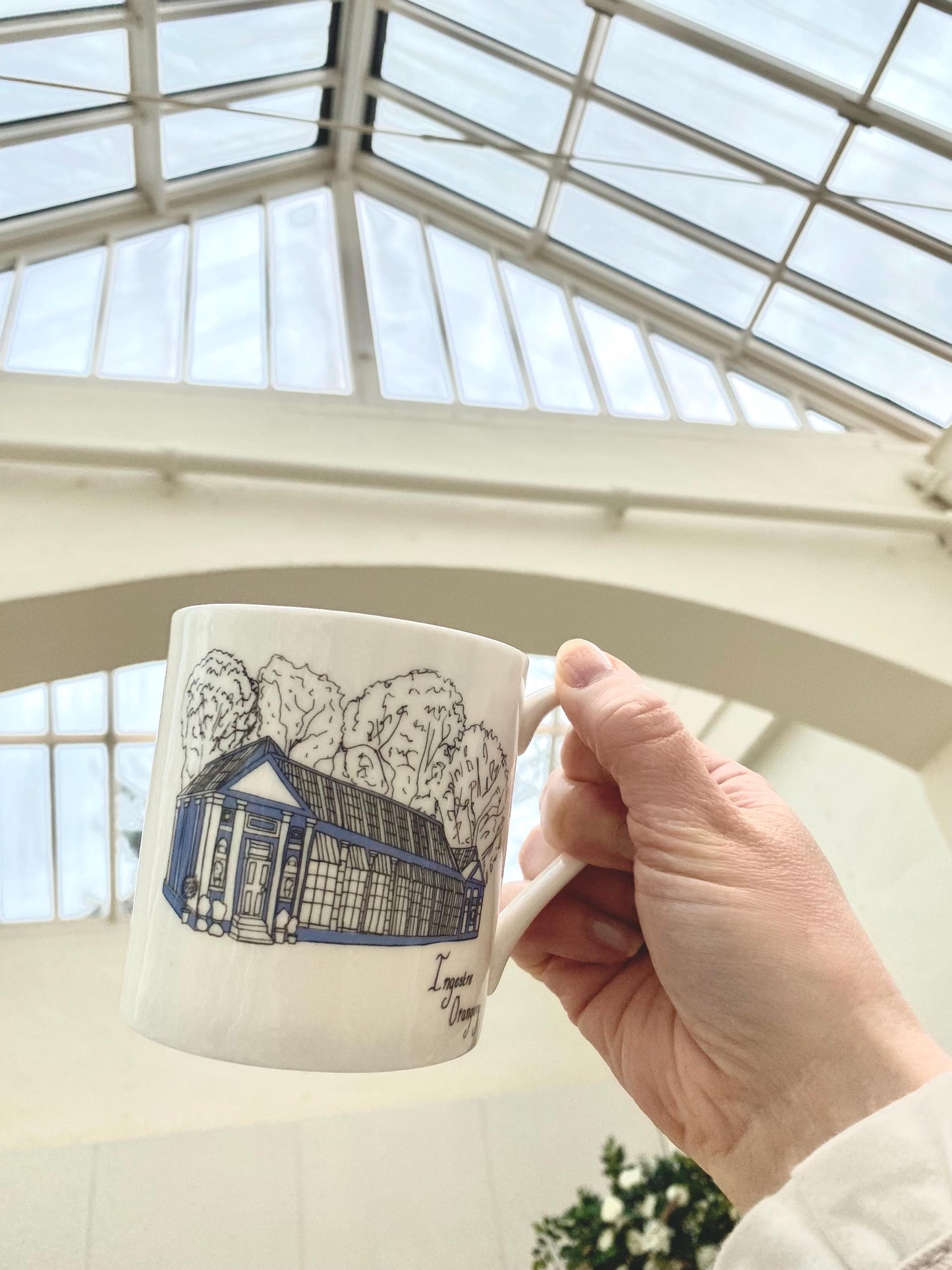 Bespoke Hand-Illustrated Fine Bone China Mug Set (Set of 10)
