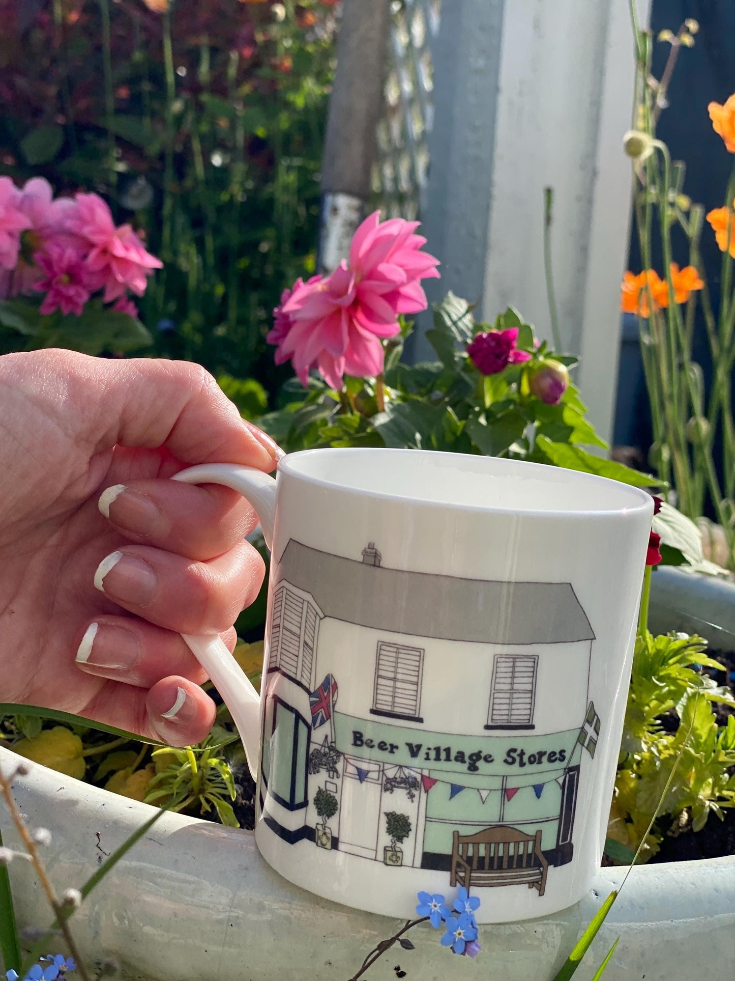 Bespoke Hand-Illustrated Fine Bone China Mug Set (Set of 10)