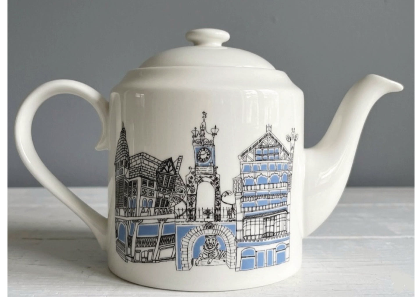 Chester City Fine Bone China Teapot