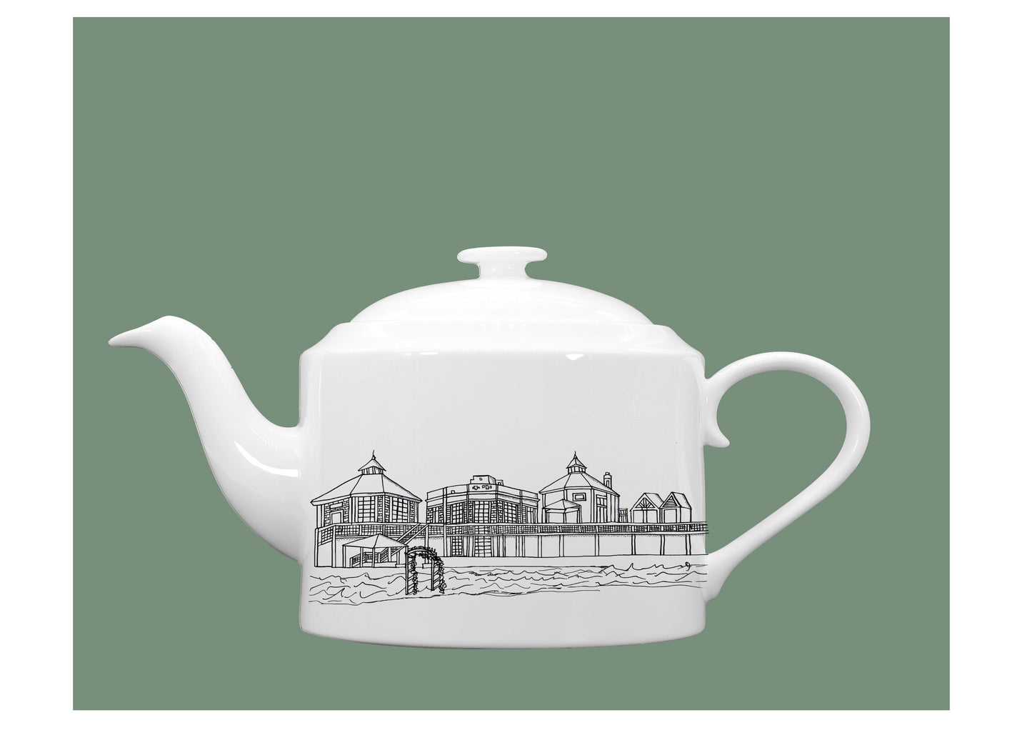 Bespoke Hand Illustrated Fine Bone China Teapot