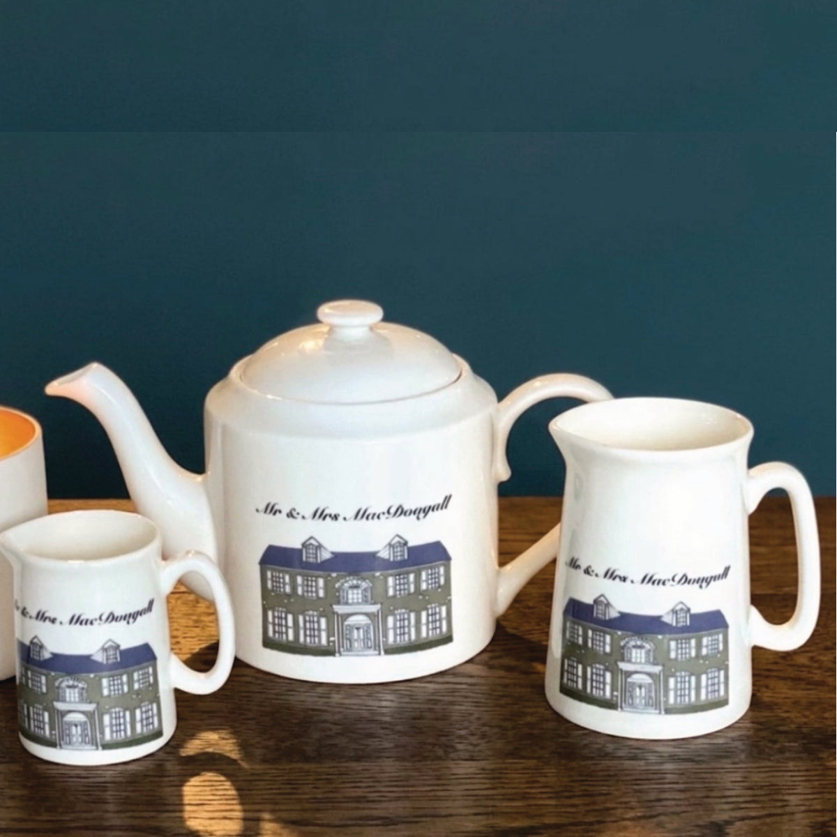Bespoke Hand Illustrated Fine Bone China Teapot