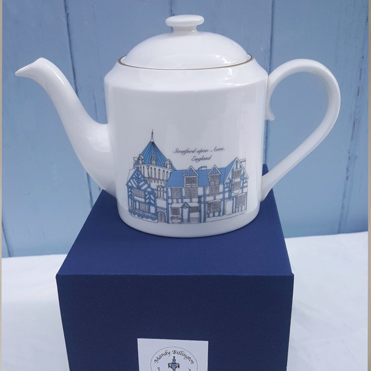 Stratford-upon-Avon Fine Bone China Teapot