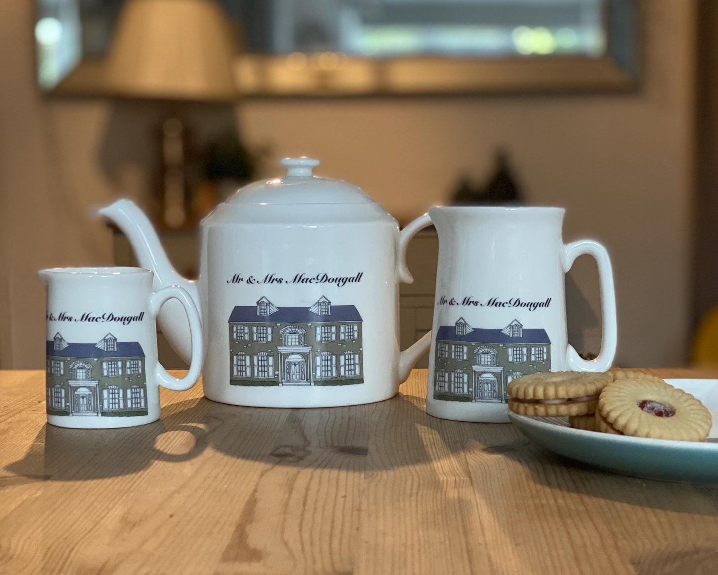 Bespoke Hand-Illustrated Fine Bone China Mug Set (Set of 10)